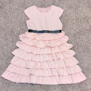 Joe-Ella Pink Layered Ruffle Dress 5